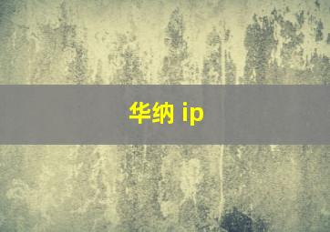 华纳 ip